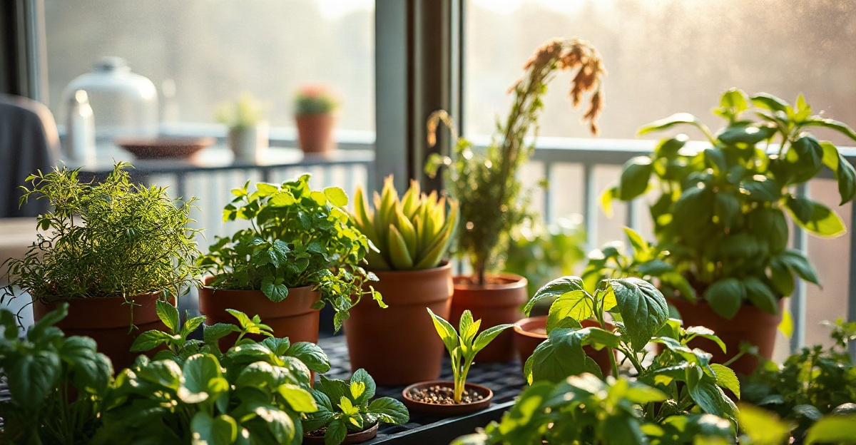Illustration for Balcony Herb Garden Guide: 15 Herbs That Thrive in Pots