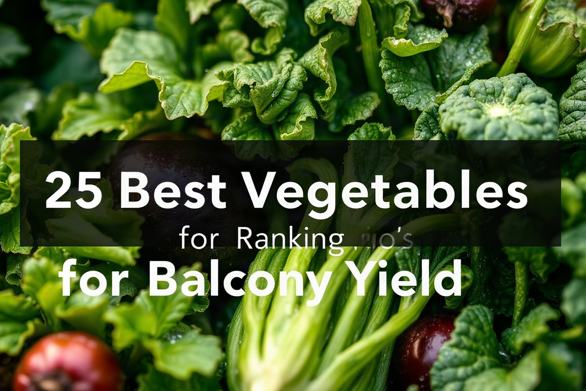 The Ranking: 25 Best Vegetables for Balcony Yield — The 25 Best Vegetables to Grow on a Balcony, Ranked by Yield per Square Foot